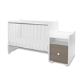 Bed TREND PLUS NEW white+coffee Bed TREND PLUS NEW white /baby bed+cupboard/